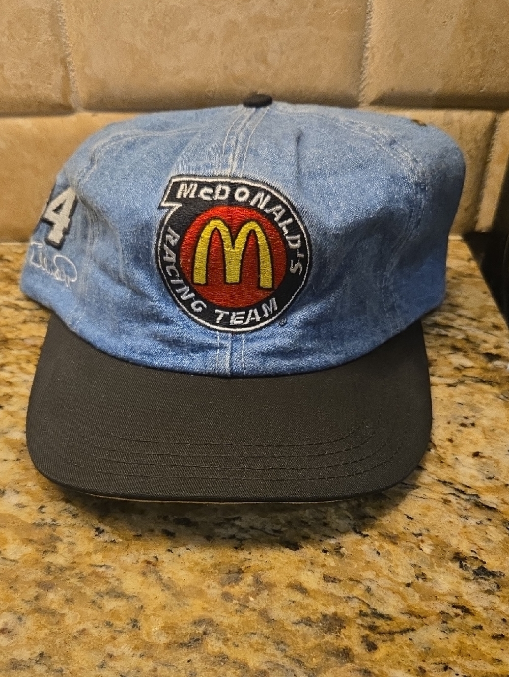 Vintage McDonald's Racing Team Blue Denim #94 Bill Elliot NASCAR